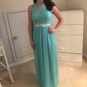 Seafoam/teal formal dress